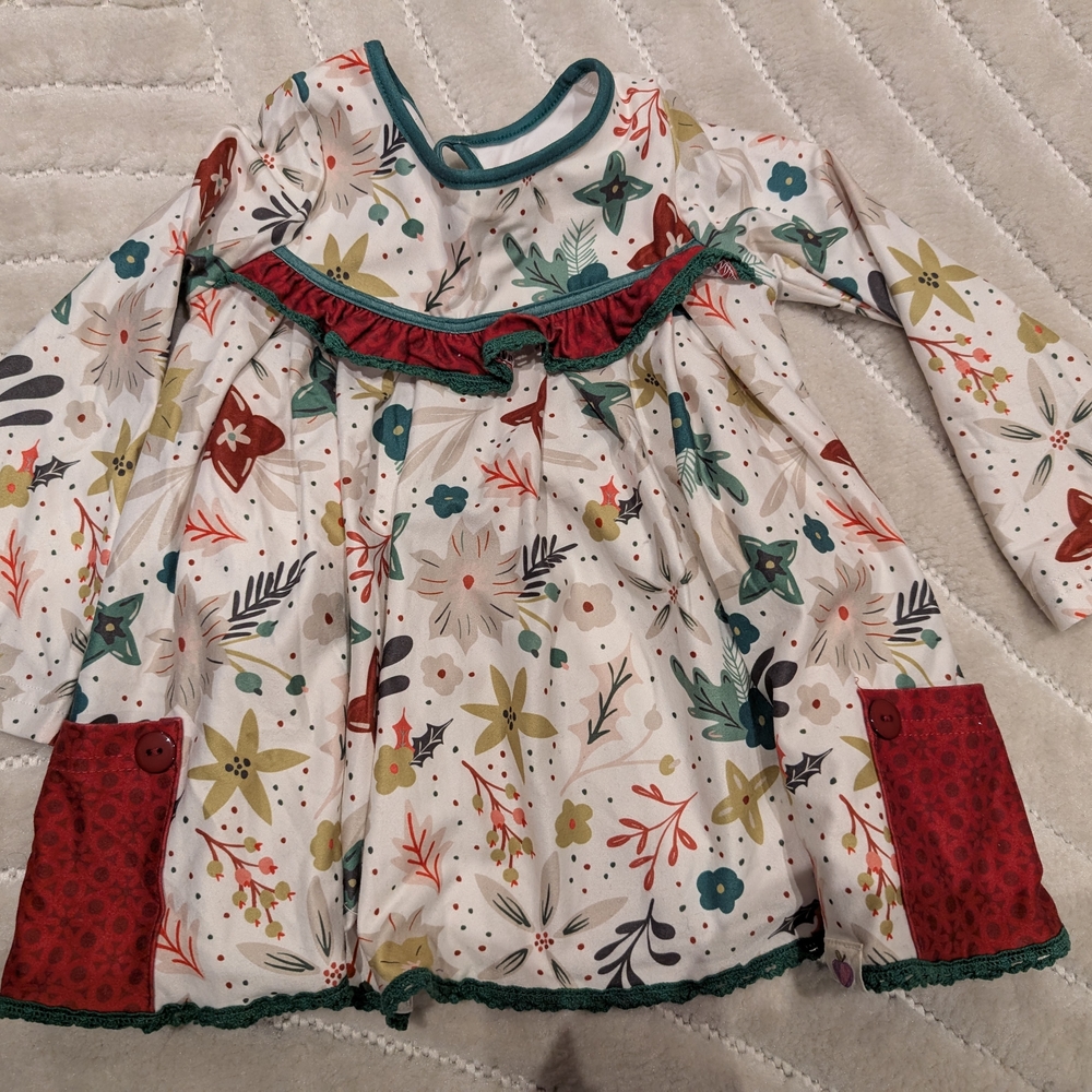 Cheeky Plum 2-Piece Floral Holiday Set